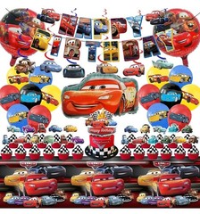 Disney Cars Birthday Party Decorations Set Lightning McQueen Mater Banner