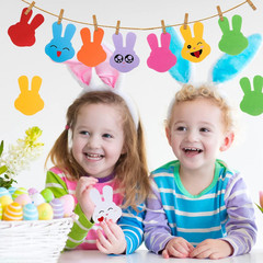 72Pcs Bunny Rabbit Cutouts Paper Bunnies 6 Inch Bunny Shaped Card Cut Outs Large