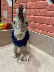 Rainbow Unicorn Pride Decoration Colorful Tinsel Sparkly 11 x 14 in