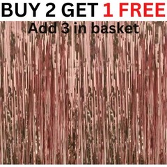 2M-3M FOIL FRINGE TINSEL BACKDROP CURTAIN DOOR WEDDING BIRTHDAY PARTY DECORATION