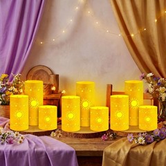 Grinsvalley 12 Pcs Princess Sun Lantern Centerpieces for Table 3 Size Gold Pr…