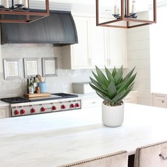 Hollyone Large Artificial Agave 10 inches x 6 x 8 inches, Light Green