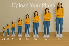Personalised Life Size Cardboard Cutout Custom Standee Party Prop + FREE Mini