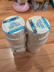 12pcs Crepe Paper Streamer 175 Ft Each Long Wide, White