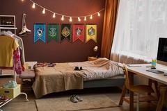 Conquest Journals Harry Potter Wizarding House Banner Flag Set, 12» x 20» P…