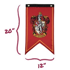 Conquest Journals Harry Potter Wizarding House Banner Flag Set, 12» x 20» P…