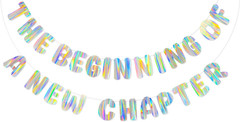 Iridescent It’S Giving Birthday Banner, Pre-Strung Fun Birthday Decorations Supp