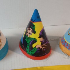 Muppets Inc. & Lyons Group Cartoon Birthday Hats, Party Backdrop, vintage 1990s