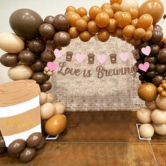 Sursurprise Coffee Bridal Shower Decorations, Love 4 inches x 5 inches, Pink