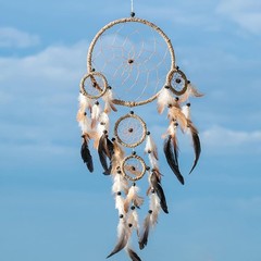 Dream Catcher Rings, 10PCS Wreath Macrame Rings Gold Metal Floral Hoops for