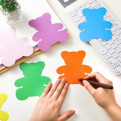 108 PCS Bear Shape Paper Cutouts Assort Colors Classroom Decor 4.65×4.21in