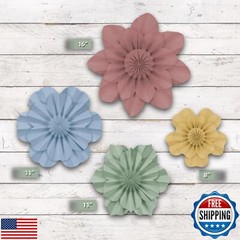 Teacher Created Resources Cottage Charm Paper Flowers Premade Decorations for