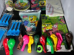 Spongebob Squarepants Birthday Party Supplies Backdrop Banner party set big lot