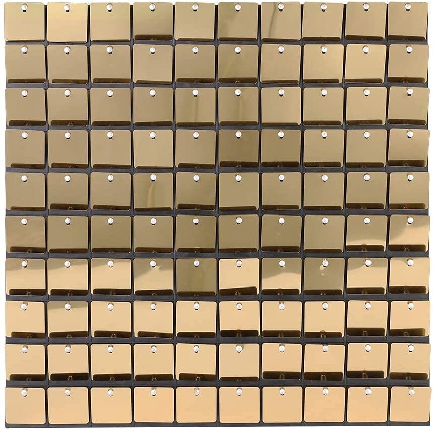 Shimmer Wall 24 Panels 12” X 12” (Golden Yellow)