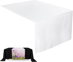 Blanks 36 x 72 Inch Polyester White Table Banner Heat