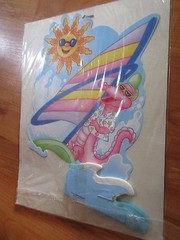11″ Surfin’ Gator Honeycomb Centerpiece Decoration 1992 Paper Fantasies New