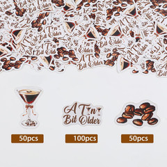 200Pcs Espresso Martini Birthday Party Decorations a Tiny Bit Older Confetti Dou
