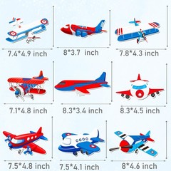 20 PCS Airplane Hanging Swirls Birthday Party Streamer Helicopter Decor