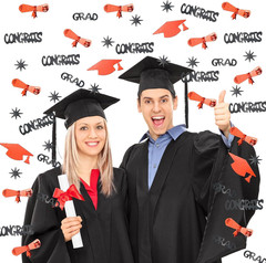 Red and Black Graduation Confetti 2026, 1000 Pcs Class of 2026 Table Centerpiece