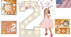 Elegant 4FT Light Up Number Sculpture – Perfect for Class of 2026 Celebrations