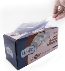 ClearlyElegant: Heavy 1-2 Mil Clear Plastic Party/Dining Pre Cut Tablecloth Roll