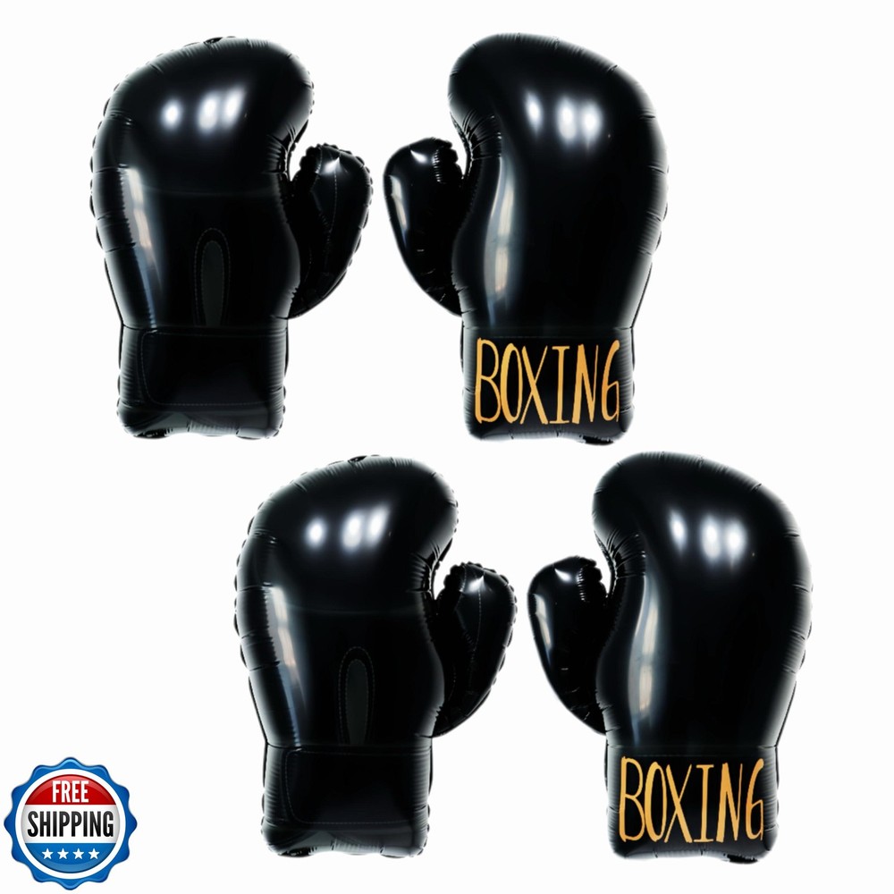 4Pcs Boxing Birthday Party Decorations/Inflatable Boxing Glove Balloons/Boxin