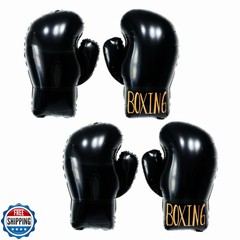 4Pcs Boxing Birthday Party Decorations/Inflatable Boxing Glove Balloons/Boxin