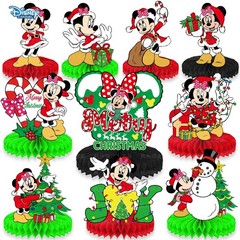 10pc Christmas Mickey Mouse Honeycomb Centerpieces Table Topper Party Decor NEW