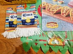 CINCO DE MAYO BOTTLE PONCHOS PAPEL PICADO MINI TACO PINATA PUZZLE BOTTLE OPENER