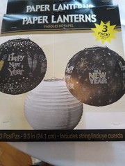 CR24 Happy New Years Paper Lanterns- 3 Pack