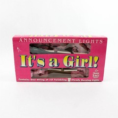 Ivory Tower Publishing It’s a Girl Announcement Lights Baby Shower Decor