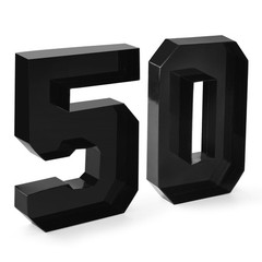 Datyiiha Cardboard Number for Charcuterie 50 Set Fillable Tray 10.2» Black