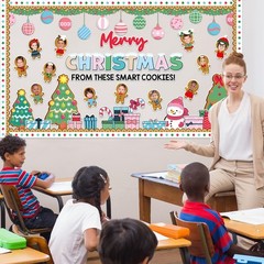 Christmas Gingerbread Cutouts DIY Photo Craft Bulletin Board Set Classroom Decor