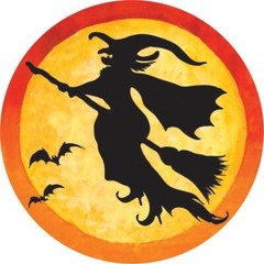 Witch Cutouts Halloween Decoration 8 Ct Cut Outs Halloween Window Decorations