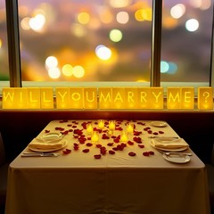Luminary Paper Bags Wedding Proposal Decorations “Will You Marry me?” Light u…