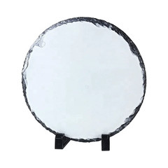 Sublimation Blank – round Rock Slate Photo Plaque Picture Frame, Customized Phot