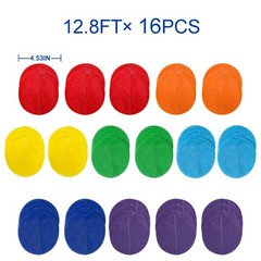 205Ft Rainbow Party Decorations Big Polka Dots Tissue Paper Backdrop Streamer…