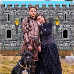 Medieval Castle Backdrop 7×5 ft Wall Decorations for Knight Theme Party