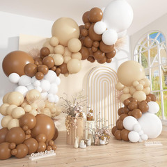 149Pcs Dusty Blue Burnt Orange Balloon Arch Garland Kit Different Sizes 18 12 10