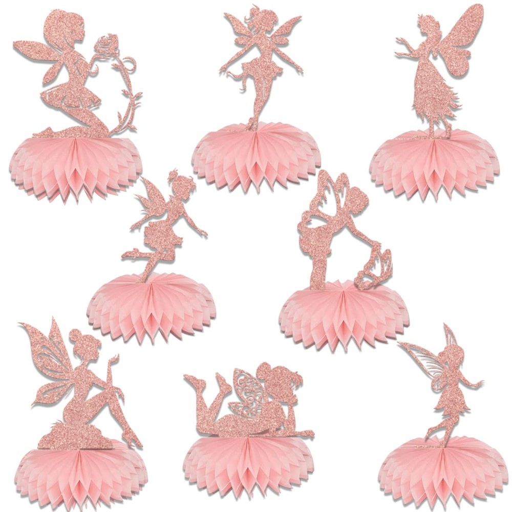 8 PCS Fairy Honeycomb Centerpieces Birthday Party Decorations For Tables