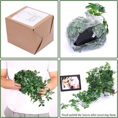 Whonline Fake Hanging Plants, Artificial Small Potted Plants for Indoor Green