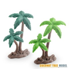 Vibrant Green Coconuts Tree Model for DIY Landscape and Garden Designs