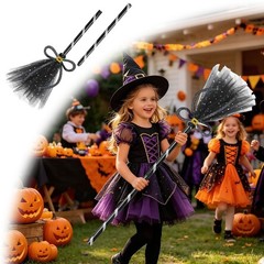 Halloween Little Witch Pumpkin Funny Purple Cosplay Party Detachable