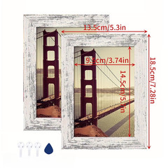 Minimalist MDF Picture Frames 4 Pack 4×6 5×7 for Living Room Bedroom Wall Decor