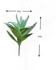 YSSZAM Green Artificial Succulents Aloe, Fake Aloe Realistic One size,