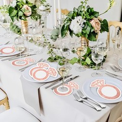 AYINOBY 50 Pcs Glitter Rose Gold Diamond Ring Paper Napkins Pink Wedding