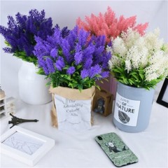 US Set of 4 Artificial Lavender Bouquets Ideal for Home & Office Fall Decoration
