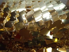 Light Gold Shimmer Wall Backdrop 6ftx4ft Square Sequin 24 sqft NIB