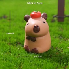 7 Pieces Mini Capybara Automobile interior Set – Bonsai Decor, Cake Toppers,
