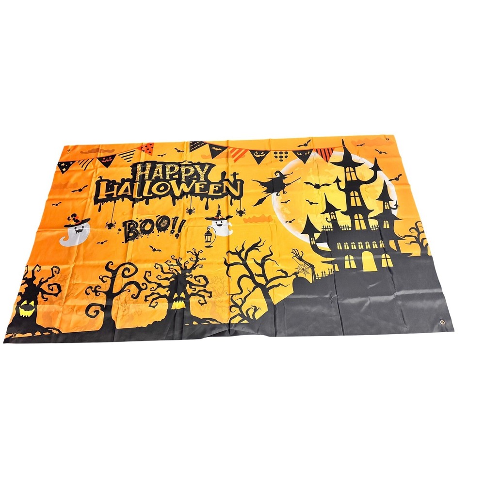Halloween Backdrop 3.5×6 ft Photography Haunted House Ghost Party Decor Sign